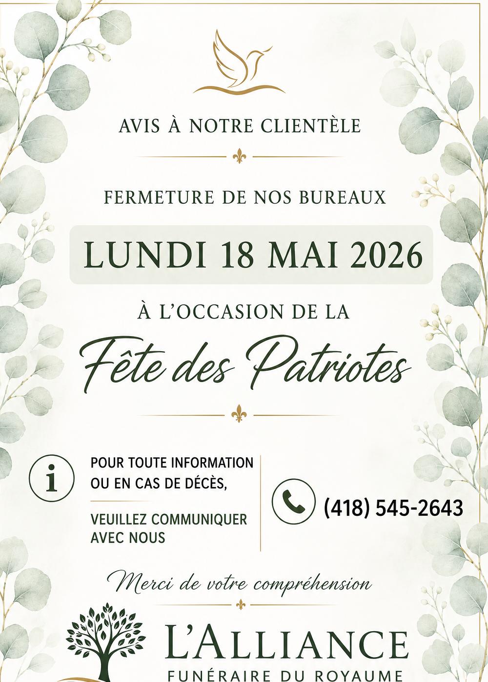 Fêtes des Patriotes 2026