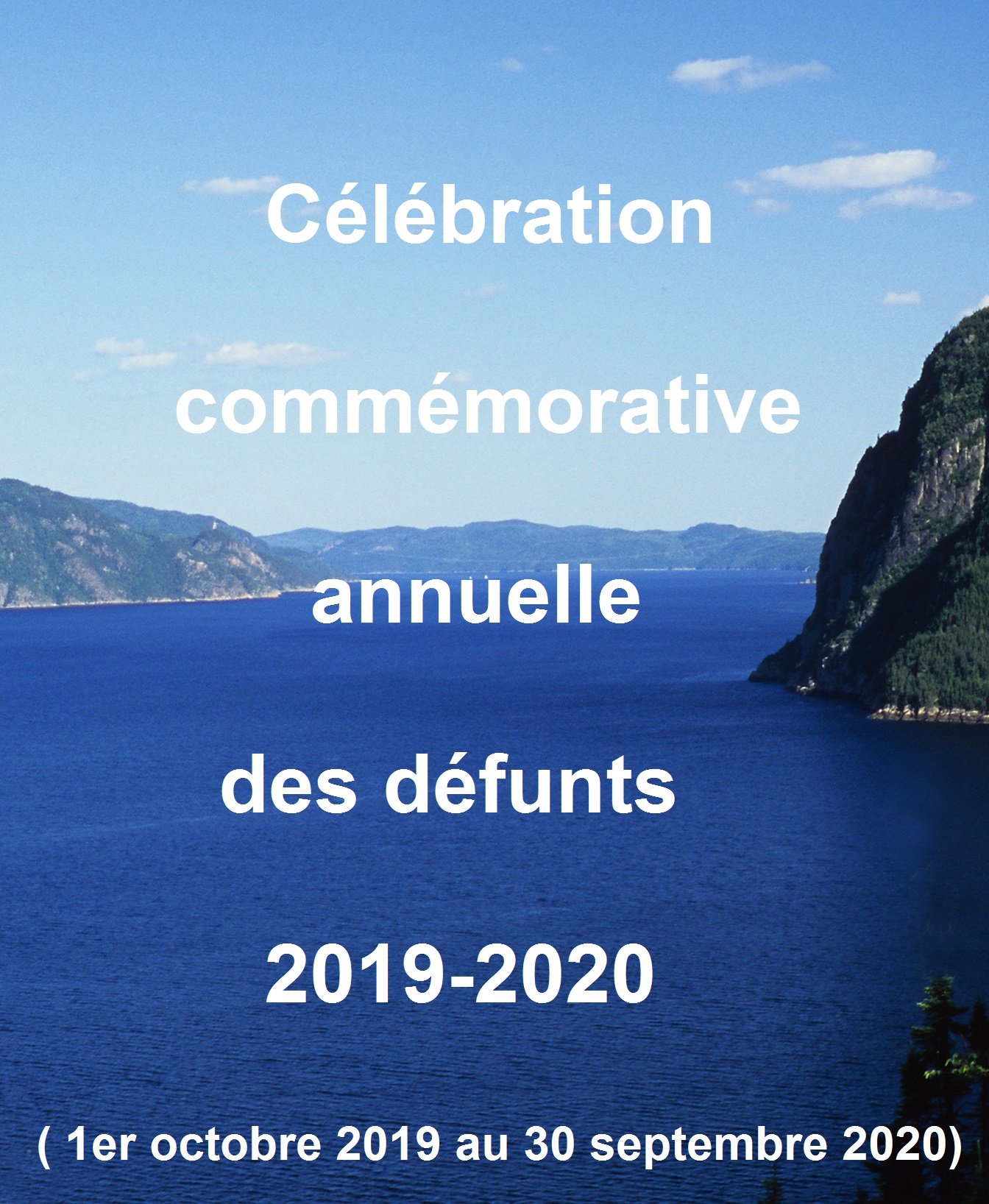 2019-2020 Célébration annuelle commémorative des défunts