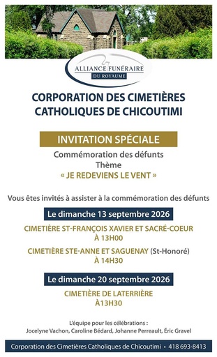 Commémoration Des Défunts Cimetières 2026